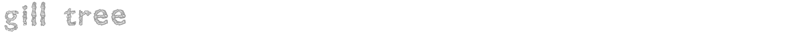 Gill Tree font preview
